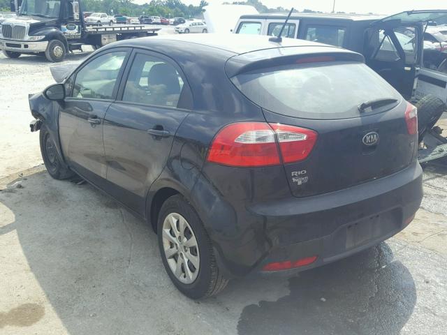 KNADM5A32F6450148 - 2015 KIA RIO LX BLACK photo 3