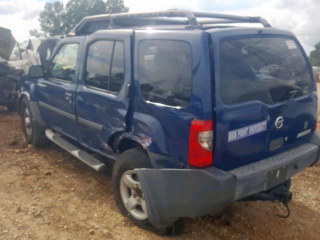 5N1ED28T84C680654 - 2004 NISSAN XTERRA XE BLUE photo 3