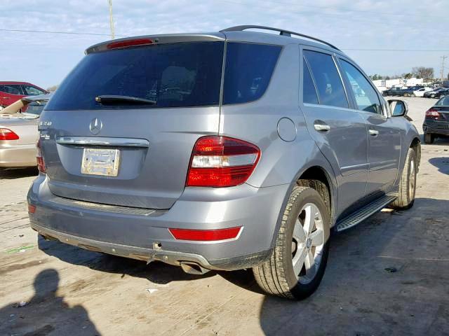 4JGBB5GB9AA547332 - 2010 MERCEDES-BENZ ML 350 SILVER photo 4