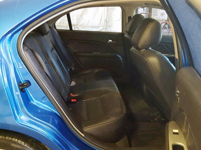 3FAHP0KC2BR112006 - 2011 FORD FUSION SPO BLUE photo 6