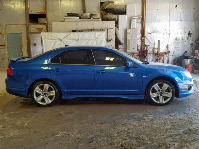 3FAHP0KC2BR112006 - 2011 FORD FUSION SPO BLUE photo 9