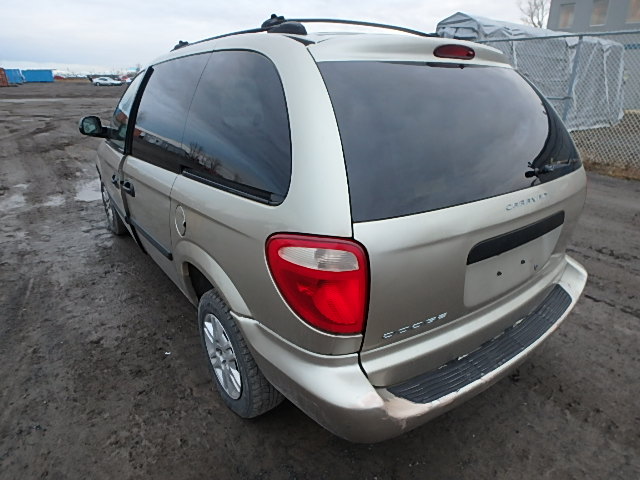 1D4GP25R05B214854 - 2005 DODGE CARAVAN SE BEIGE photo 3