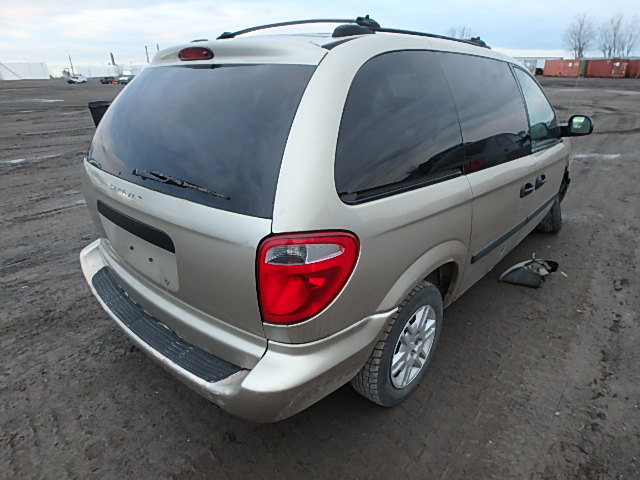 1D4GP25R05B214854 - 2005 DODGE CARAVAN SE BEIGE photo 4