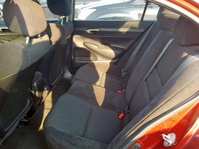 2HGFA1F60BH547312 - 2011 HONDA CIVIC LX-S أحمر صورة 6