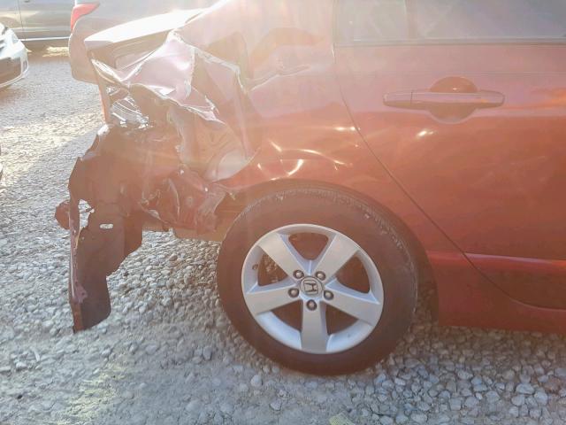 2HGFA1F60BH547312 - 2011 HONDA CIVIC LX-S أحمر صورة 9