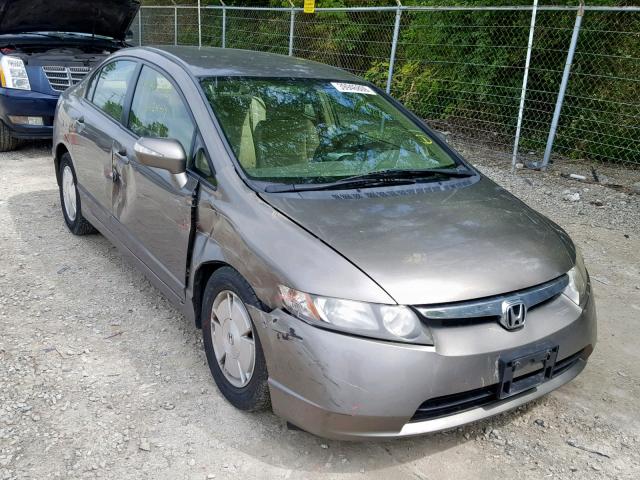 JHMFA36288S010839 - 2008 HONDA CIVIC HYBR GRAY photo 1