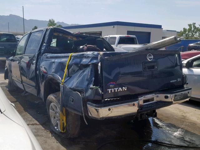 1N6BA0ED7FN506256 - 2015 NISSAN TITAN S BLUE photo 3