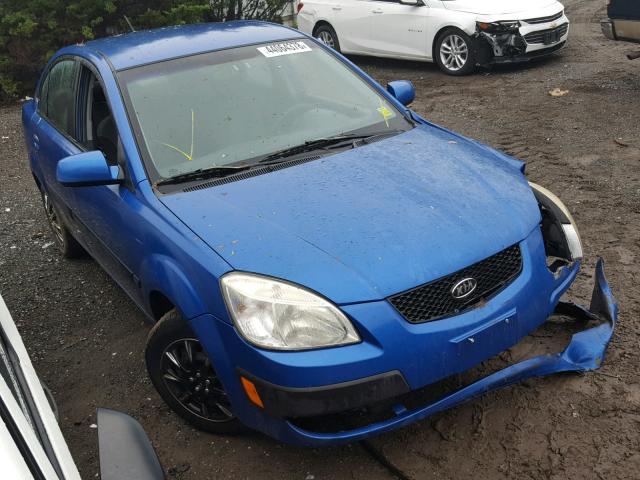 KNADE123866152482 - 2006 KIA RIO BLUE photo 1