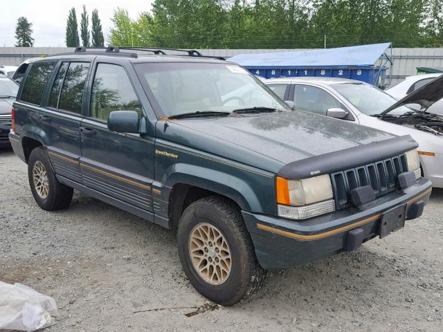 1J4GZ78Y8PC664394 - 1993 JEEP GRAND CHER GREEN photo 1