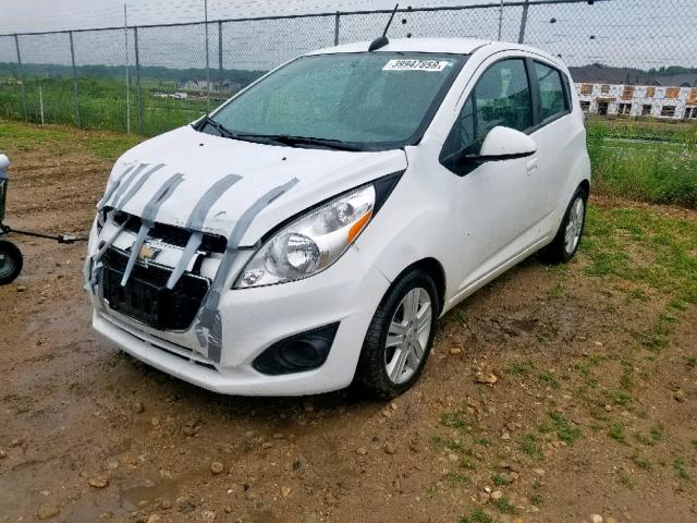 KL8CD6S95FC787852 - 2015 CHEVROLET SPARK 1LT WHITE photo 2