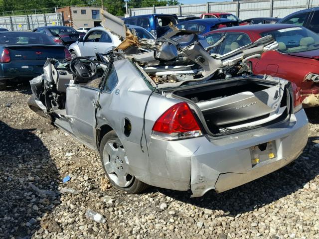 2G1WD58C379100399 - 2007 CHEVROLET IMPALA SUP ვერცხლისფერი ფოტო 3