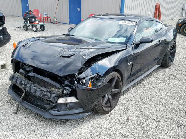 1FA6P8CF6F5417001 - 2015 FORD MUSTANG GT BLACK photo 2