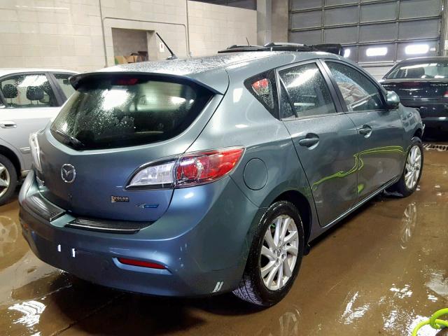 JM1BL1L7XC1657420 - 2012 MAZDA 3 I GRAY photo 4