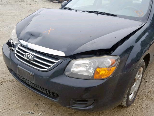 KNAFE222195662687 - 2009 KIA SPECTRA EX BLACK photo 9