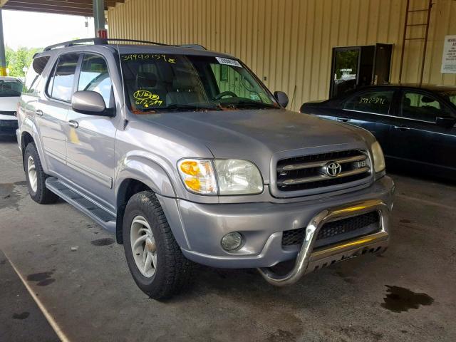 5TDBT48A81S029250 - 2001 TOYOTA SEQUOIA LI GRAY photo 1