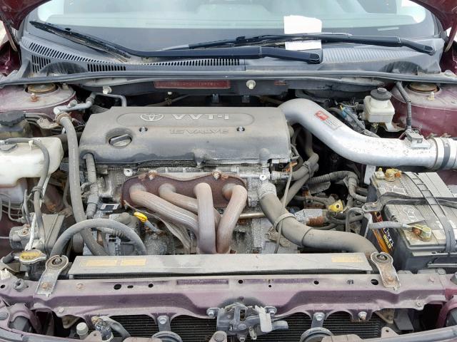 JTKDE167670189981 - 2007 TOYOTA SCION TC ბურგუნდია ფოტო 7