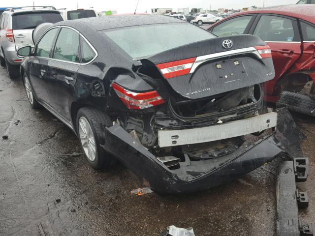 4T1BK1EB9DU074028 - 2013 TOYOTA AVALON BAS 黑色 照片 3
