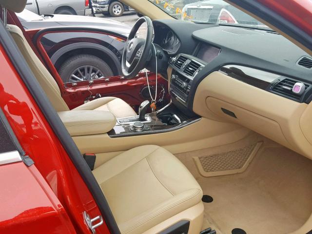 5UXXW3C50F0M88590 - 2015 BMW X4 XDRIVE2 RED photo 5