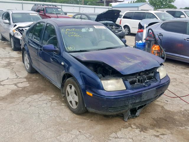 3VWSB69M92M174965 - 2002 VOLKSWAGEN JETTA GLS BLUE photo 1