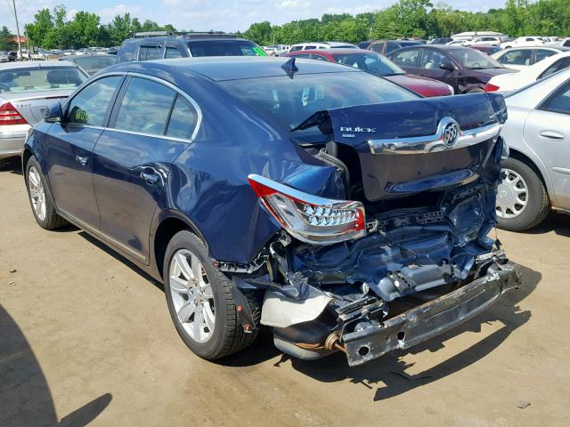 1G4GD5ED0BF202554 - 2011 BUICK LACROSSE C BLUE photo 3