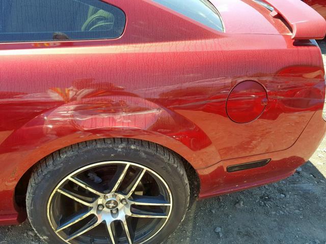 1ZVFT82H655160605 - 2005 FORD MUSTANG GT RED photo 9