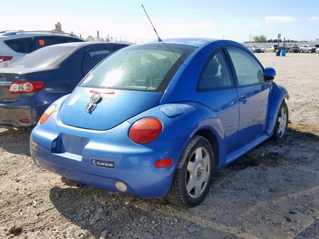 3VWCC21C0XM402615 - 1999 VOLKSWAGEN NEW BEETLE ლურჯი ფოტო 4