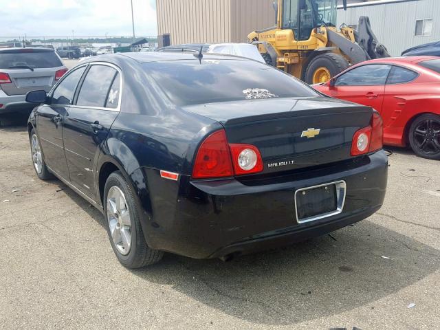 1G1ZC5E1XBF359698 - 2011 CHEVROLET MALIBU 1LT BLACK photo 3
