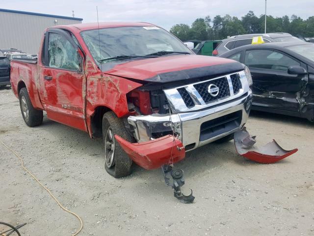 1N6BA0CA3CN331315 - 2012 NISSAN TITAN S RED photo 1