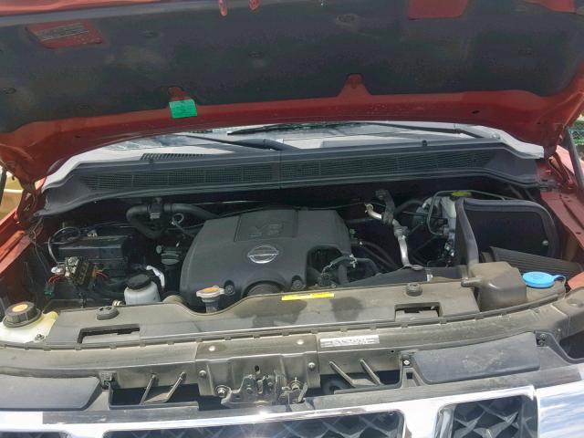 1N6BA0CA3CN331315 - 2012 NISSAN TITAN S RED photo 7