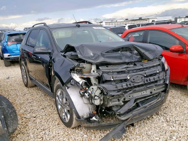 2FMDK3J99DBB14301 - 2013 FORD EDGE SEL BLACK photo 1