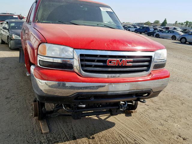 1GTGC13U72F116077 - 2002 GMC SIERRA C15 RED photo 9