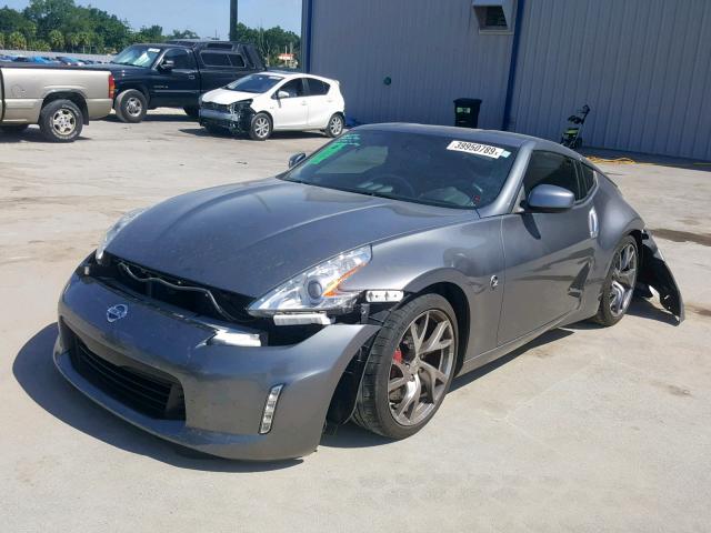 JN1AZ4EHXFM441817 - 2015 NISSAN 370Z BASE GRAY photo 2