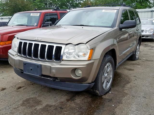 1J8HR58255C594952 - 2005 JEEP GRAND CHER TAN photo 2