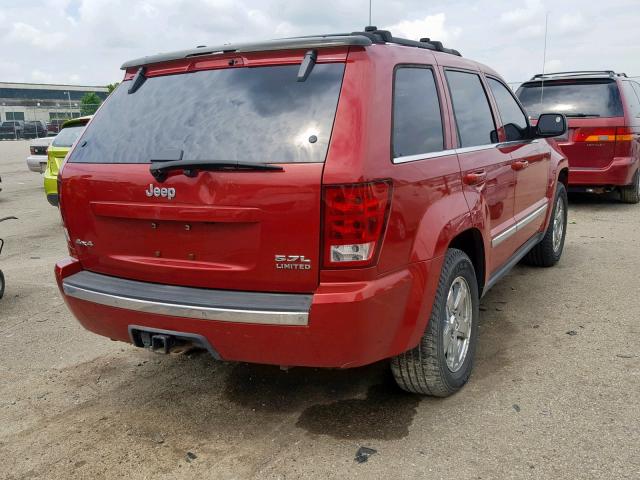 1J4HR58275C622672 - 2005 JEEP GRAND CHER RED photo 4