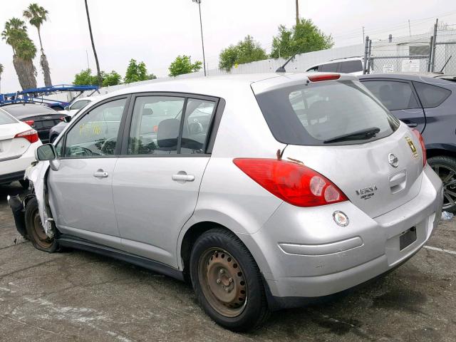 3N1BC13E97L385359 - 2007 NISSAN VERSA S SILVER photo 3