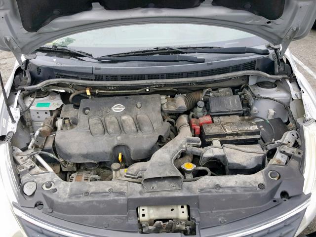 3N1BC13E97L385359 - 2007 NISSAN VERSA S SILVER photo 7