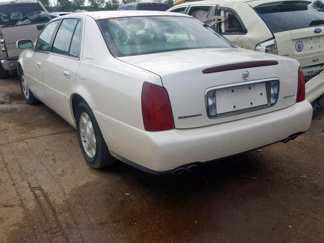 1G6KD54Y12U158551 - 2002 CADILLAC DEVILLE WHITE photo 3