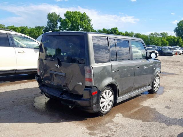 JTLKT324850210956 - 2005 TOYOTA SCION XB GREEN photo 4