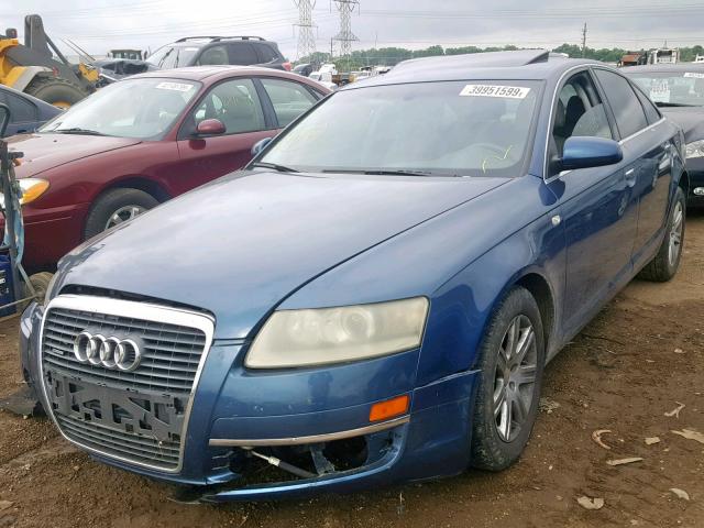 WAUDG74F85N104134 - 2005 AUDI A6 3.2 QUA BLUE photo 2