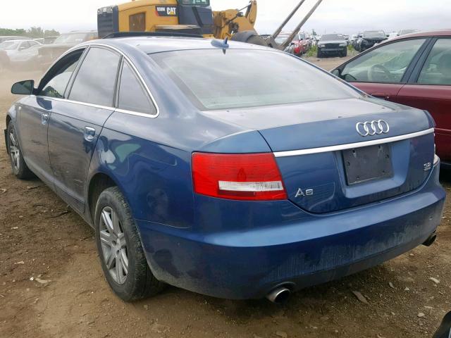 WAUDG74F85N104134 - 2005 AUDI A6 3.2 QUA BLUE photo 3