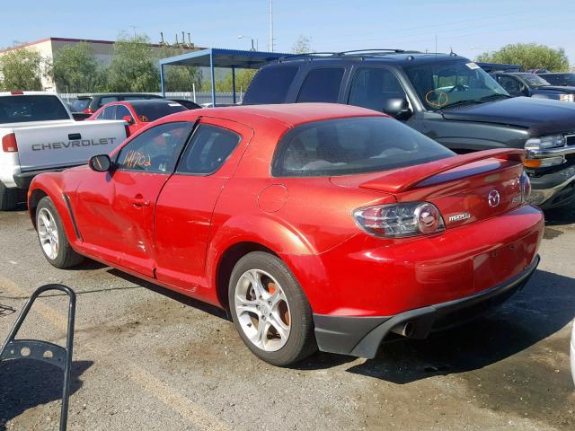 JM1FE17N540129053 - 2004 MAZDA RX8 RED photo 3