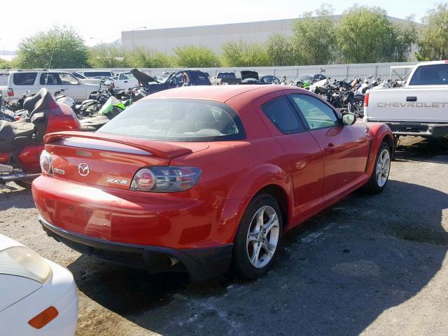 JM1FE17N540129053 - 2004 MAZDA RX8 RED photo 4