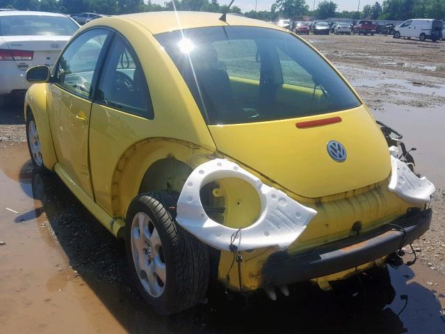 3VWCK21C73M439464 - 2003 VOLKSWAGEN NEW BEETLE YELLOW photo 3