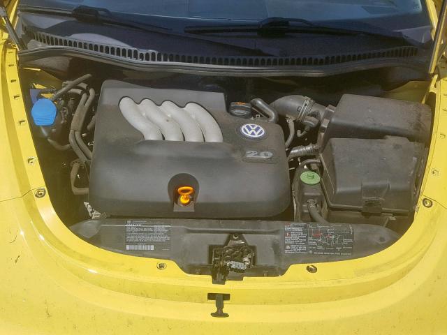 3VWCK21C73M439464 - 2003 VOLKSWAGEN NEW BEETLE YELLOW photo 7