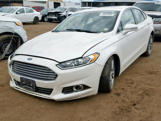 3FA6P0D91FR264048 - 2015 FORD FUSION TIT WHITE photo 2