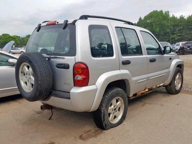 1J4GL58KX3W630161 - 2003 JEEP LIBERTY LI SILVER photo 4