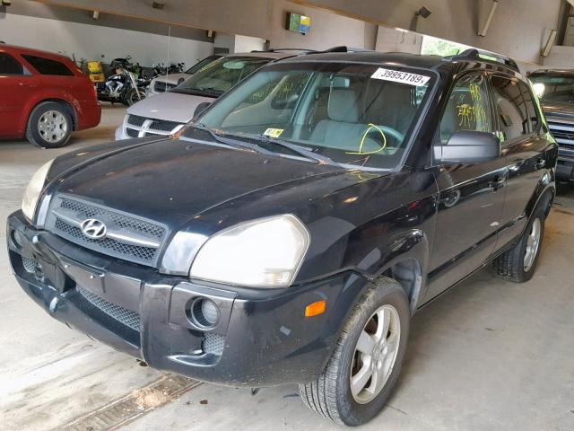 KM8JM12B66U394839 - 2006 HYUNDAI TUCSON GL BLACK photo 2