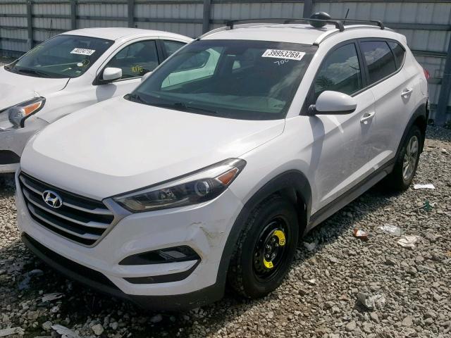 KM8J33A44HU587009 - 2017 HYUNDAI TUCSON LIM WHITE photo 2