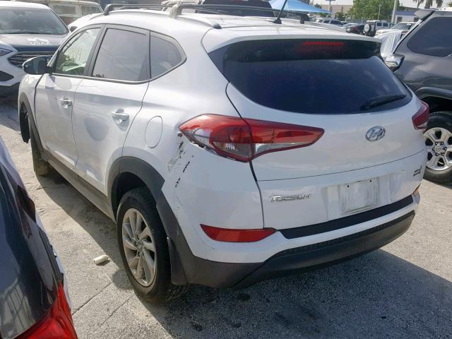 KM8J33A44HU587009 - 2017 HYUNDAI TUCSON LIM WHITE photo 3