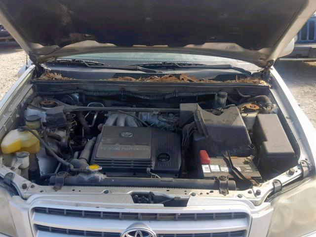 JTEGF21A830109399 - 2003 TOYOTA HIGHLANDER SILVER photo 7